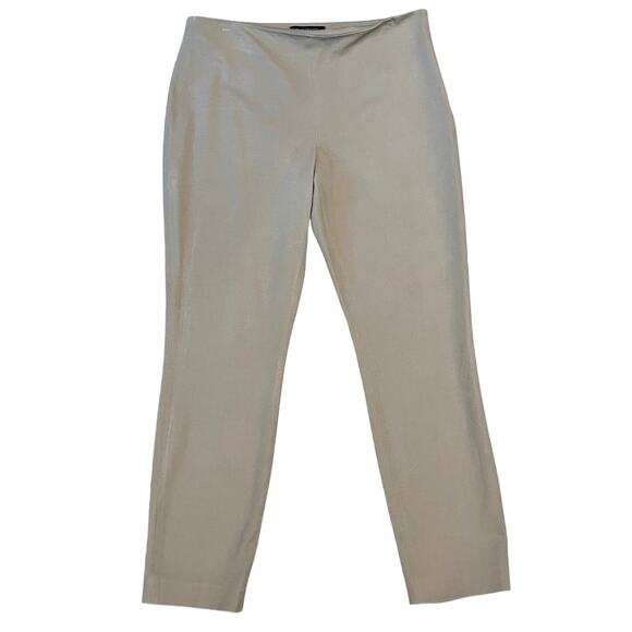 Elie Tahari Stretch Knit Ankle Skinny Tan Khaki Pants, Size 10 - Picture 1 of 4